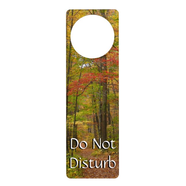Laurel Hill Trail in Fall Door Hanger (Front)