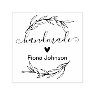 Laurel Leaf Create Your Own Handmade Self-inking Stamp
