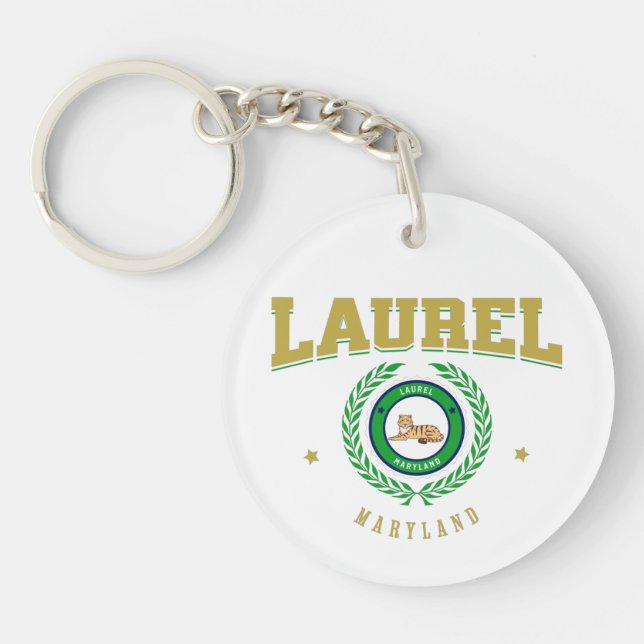Laurel Maryland Keychain (Front)