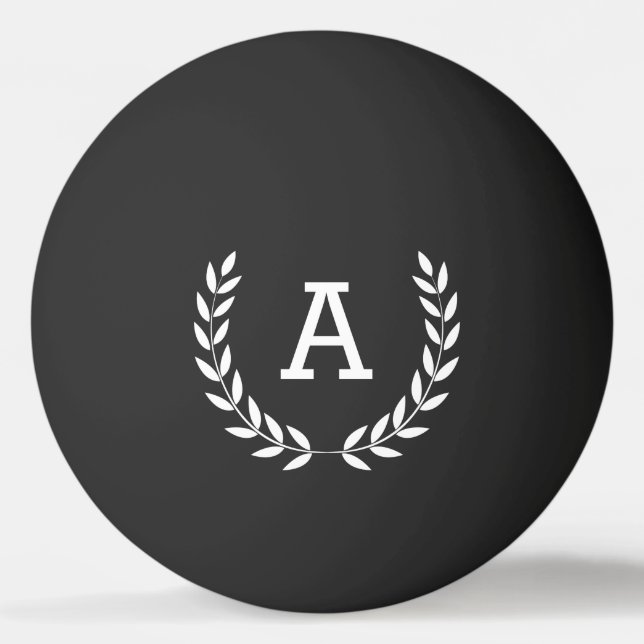 Laurel Monogram Beer Ping Pong Ball (Front)