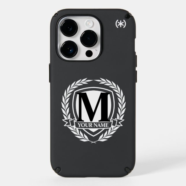 Laurel Monogram Design Speck iPhone Case (Front)