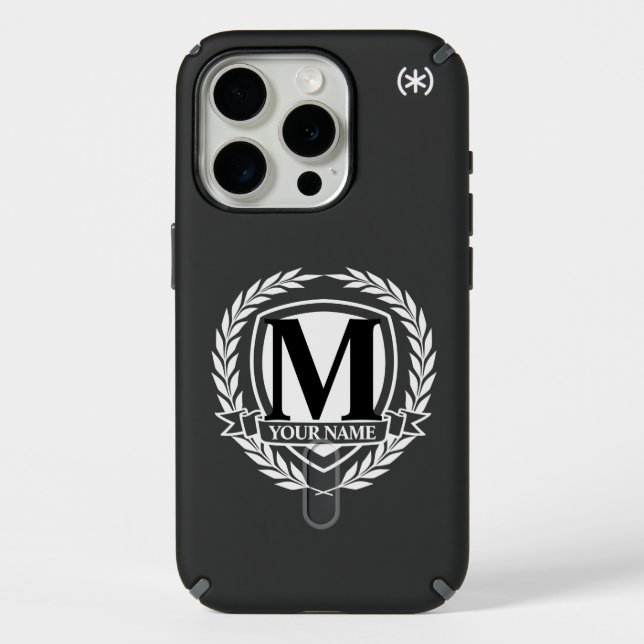 Laurel Monogram Design Speck iPhone Case (Front)