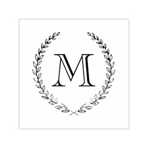 Laurel Monogram Stamp