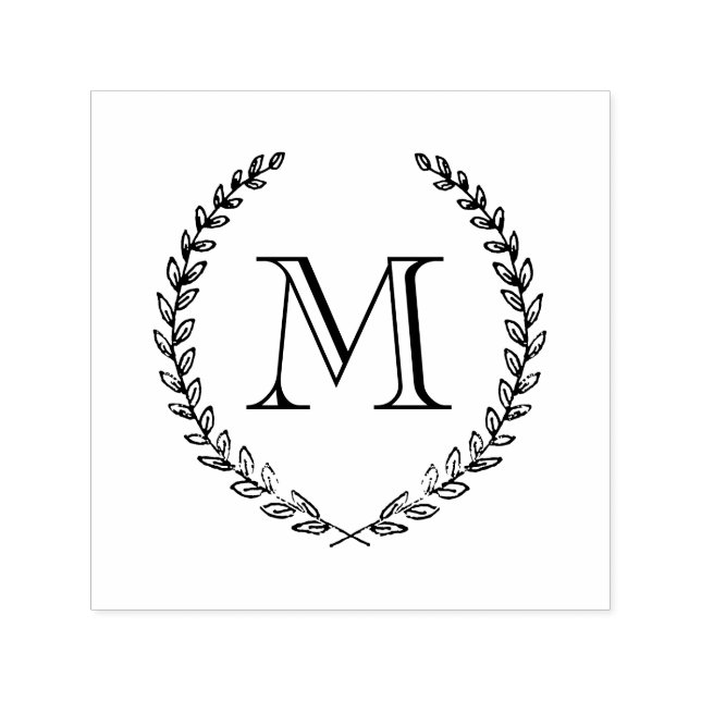 Laurel Monogram Stamp (Design)