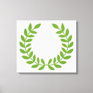 Laurel Wreath (Ancient Greek Symbol) Canvas Print
