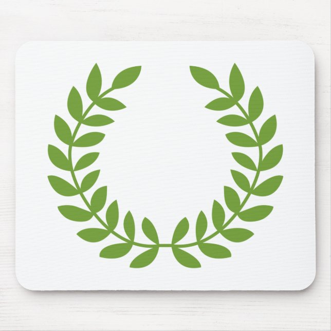 Laurel Wreath (Ancient Greek Symbol) Mouse Pad (Front)