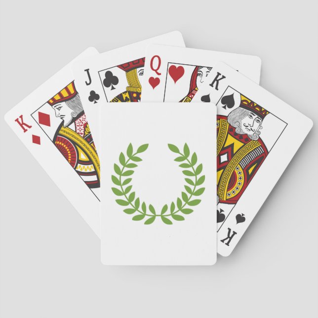 Laurel Wreath (Ancient Greek Symbol) Poker Cards (Back)