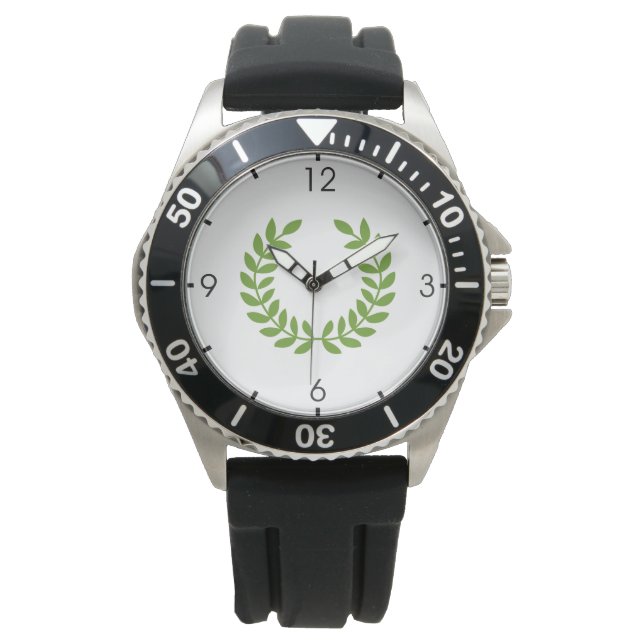Laurel Wreath (Ancient Greek Symbol) Watch (Front)