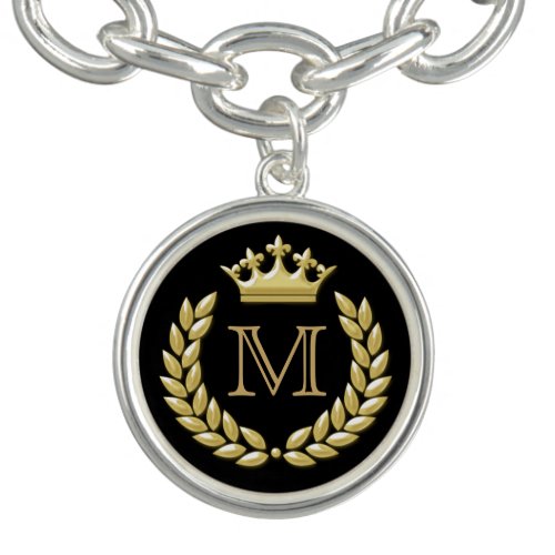 Laurel Wreath and Crown Bracelet