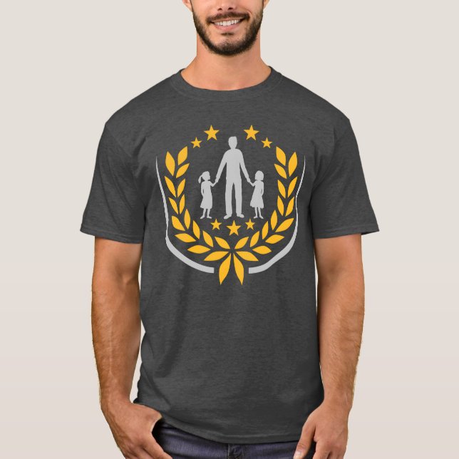 Laurel wreath father T-Shirt (Front)