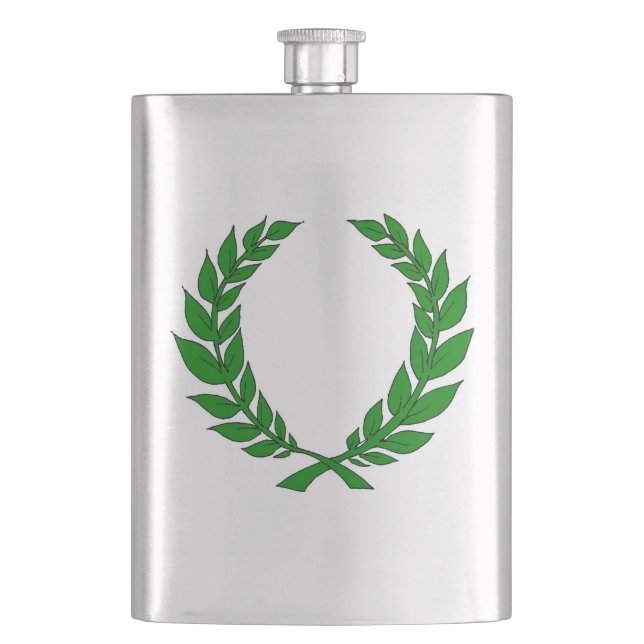 Laurel Wreath Flask (Front)