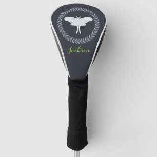 Laurel Wreath & Luna Moth Golf Head Cover