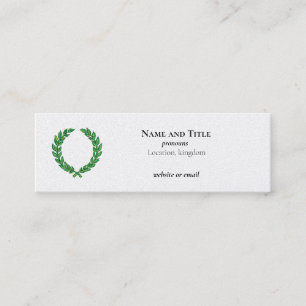 Laurel Wreath Mini Business Card