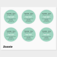 French Thank You So Much Merci Beaucoup Classic Round Sticker