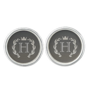 Laurel Wreath Monogram Cufflinks