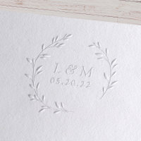 Laurel Wreath Monogram Wedding