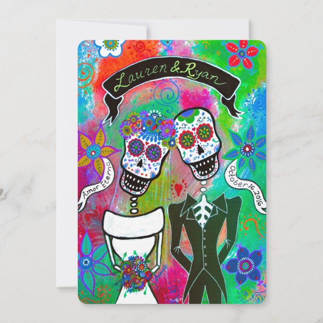 Lauren and Ryan DOD Wedding Invitation (Back)