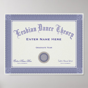 Lauren Boebert Lesbian Dance Diploma Personalize Poster
