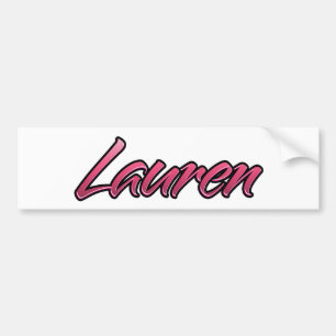 Lauren faded pink stickers