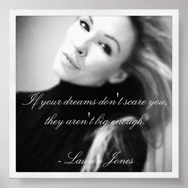 Lauren Jones Quote Poster (Front)