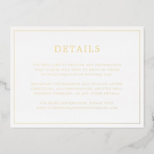 Lauren Monogram Elegant Wedding Foil Invitation Postcard