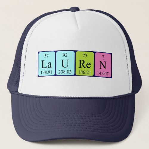 Lauren periodic table name hat