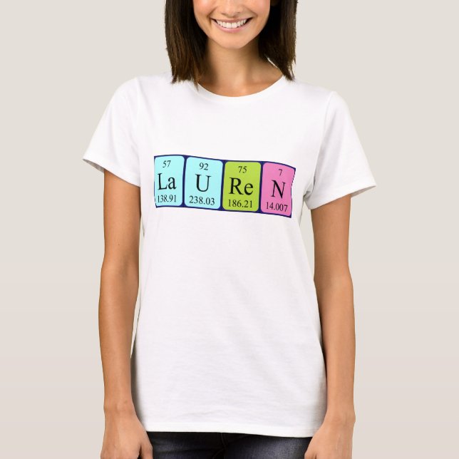 Lauren periodic table name shirt (Front)