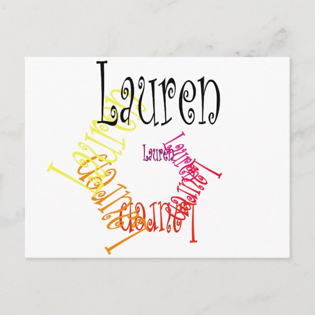 Lauren Postcard (Front)