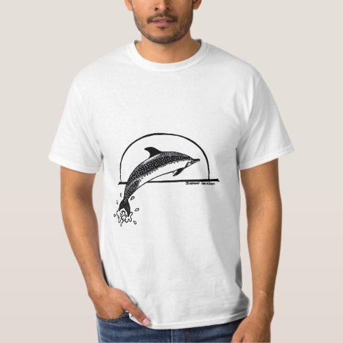 Lauren Van Wierens Sunset Dolphin T_Shirt