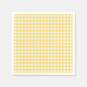 Lauren Yellow Gingham Paper Napkin