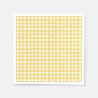 Lauren Yellow Gingham Paper Napkin