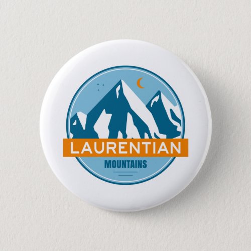 Laurentian Mountains Quebec Canada Button