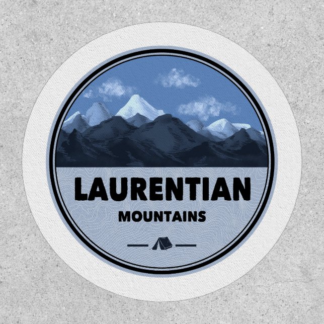 Laurentian Mountains Quebec Canada Camping Patch (Front)