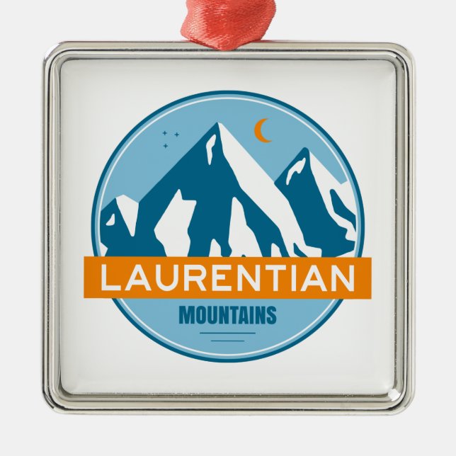 Laurentian Mountains Quebec Canada Metal Ornament (Front)