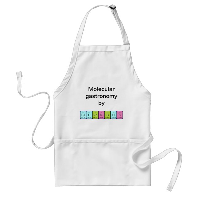 Laurentius periodic table name apron (Front)