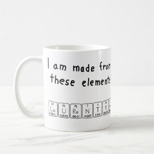Laurentyne periodic table name mug