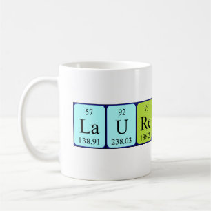 Laurestine periodic table name mug