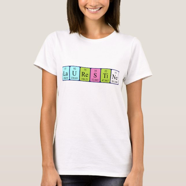 Laurestine periodic table name shirt (Front)