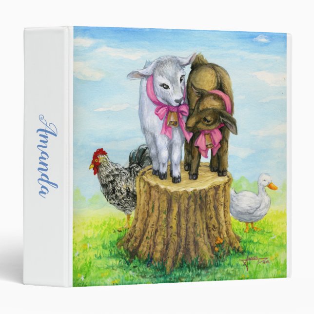 Laurie's Critters 3 Ring Binder (Front/Spine)