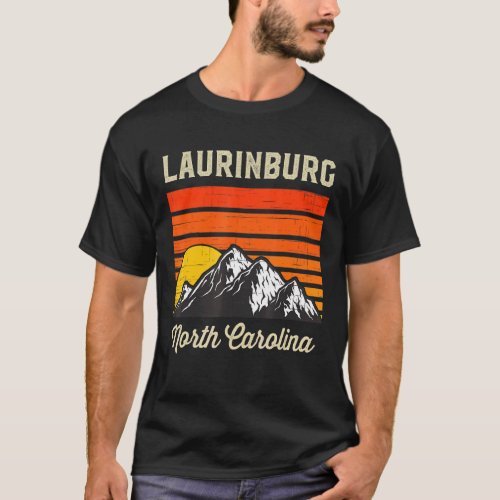 Laurinburg North Carolina Retro City State Vintage T_Shirt