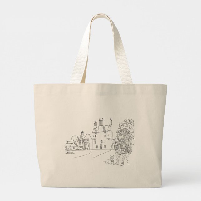 Lauriston Castle, Aberdeenshire, Scotland Tote Bag (Back)