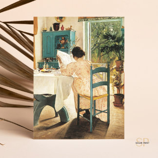 Laurits Andersen Ring At Breakfast Painting Art Pr Postcard