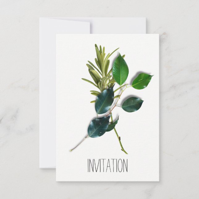 Lauro Spices Italian Chef Restaurant Organic Food Invitation (Front)