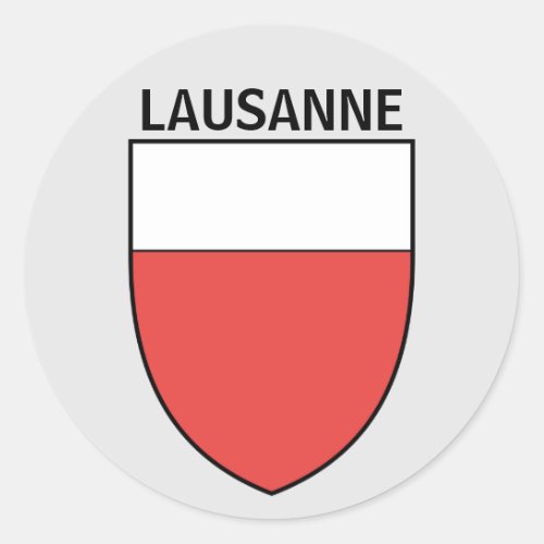 Lausanne coat of arms SWITZERLAND  Classic Round Sticker