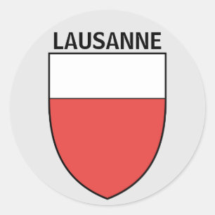 Lausanne coat of arms, SWITZERLAND Classic Round Sticker
