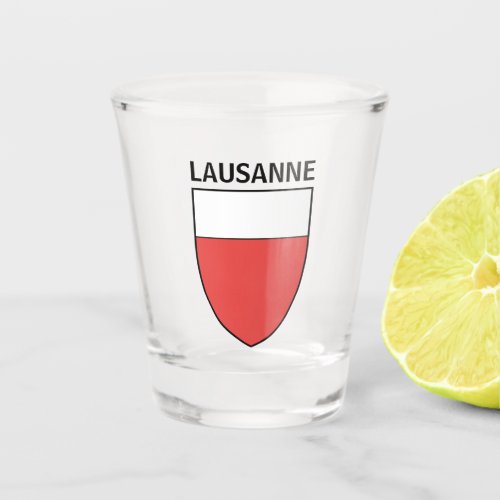 Lausanne coat of arms SWITZERLAND Shot Glass