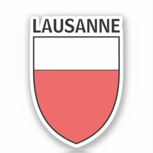 Lausanne coat of arms SWITZERLAND  Sticker