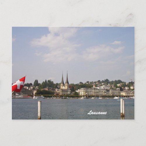 Lausanne_Lake Geneva Postcard