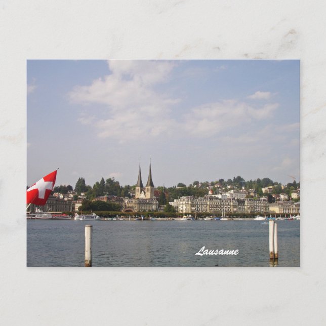 Lausanne-Lake Geneva Postcard (Front)