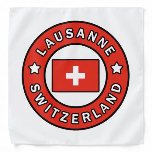 Lausanne Switzerland Bandana